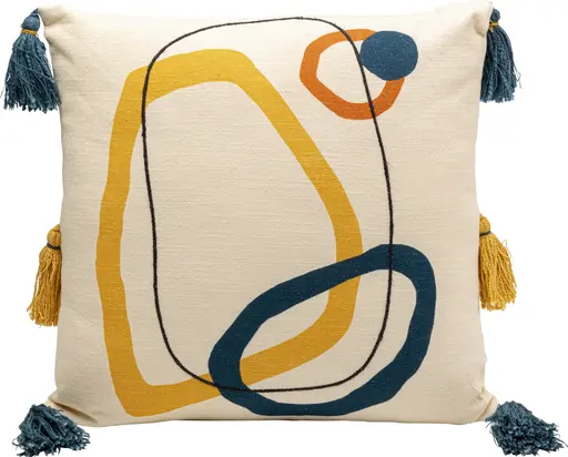 Deko-Kissen, LB ca. 50x50 cm, Beige