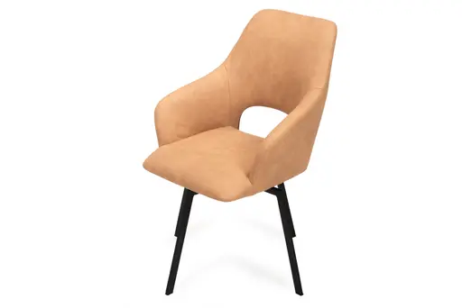 Armlehnstuhl - Stoff, Caramel
