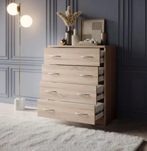 Kommode - B ca. 74 cm, Sonoma Eiche Nachbildung