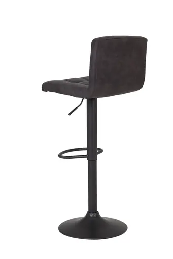 Barhocker - höhenverstellbar, Stoff, Anthrazit