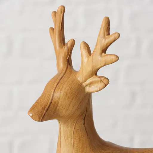 Deko-Hirsch, LBH ca. 17x9x22,5 cm, Braun