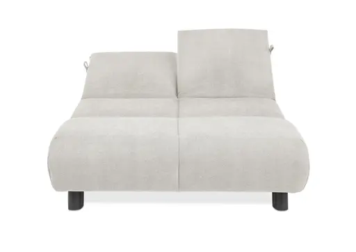 Faltsofa EBBY - 2-Sitzer ohne Armlehne, 140 cm inkl. Schlaffunktion/Relaxfunktion, Stoff, Creme