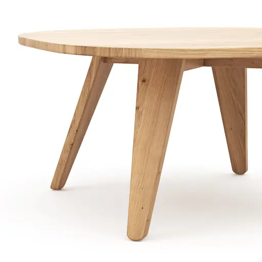 Couchtisch Signe - BHL ca. 80x38x80 cm, Asteiche massiv, Geölt