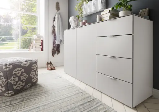 Kommode Colorado Beimöbel - BHT ca. 135x87x43 cm, Offwhite