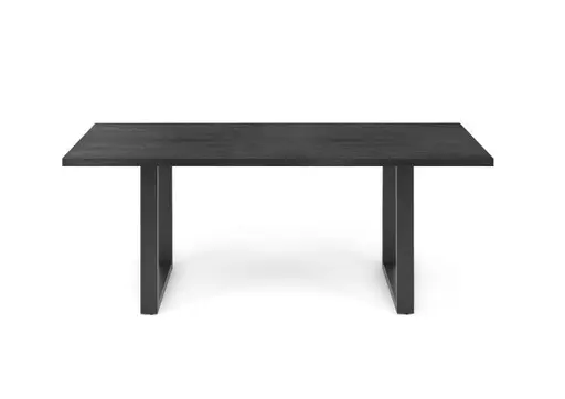 Esstisch - LB ca. 180x90 cm, Schwarzstahl, Schwarz