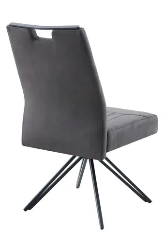 Stuhl - drehbar, Microfaser, Vintage Anthrazit