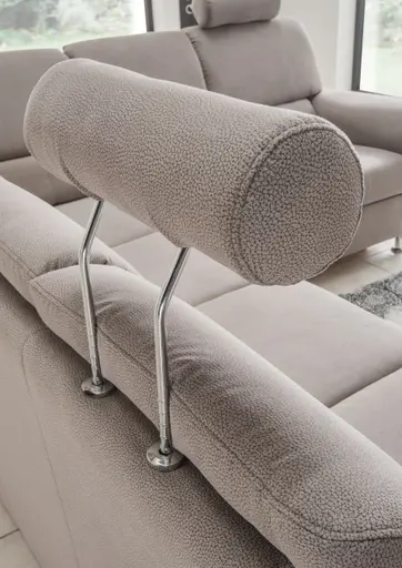 Ecksofa - Schlaffunktion mit Bettkasten, 2-Sitzer, Ecke rechts, Dunkelgrau, Microfaser