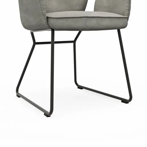 Armlehnstuhl Westmore - Stoff, Silberfarben