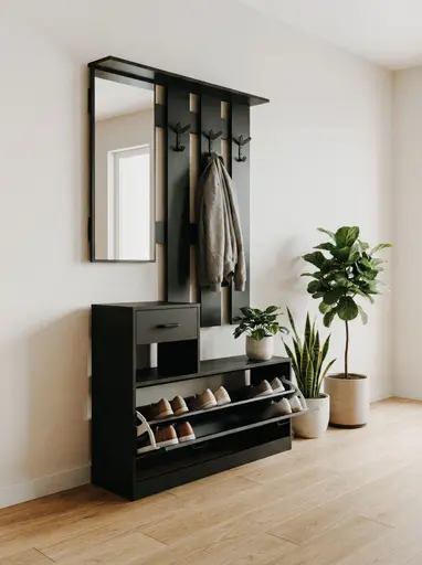 Kleingarderobe- B ca. 100 cm, Anthrazit