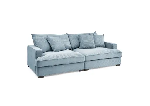 Megasofa - 3-Sitzer, Stoff, Petrol