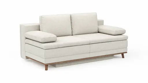 Sofa Lakeville 2 - 2-Sitzer inkl. Schlaffunktion mit Bettkasten, Stoff, Natur
