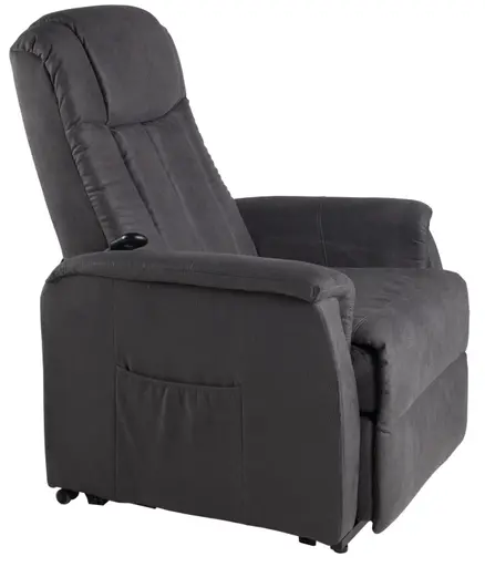 TV-Sessel - Aufstehhilfe, Relaxfunktion, Microfaser, Anthrazit 