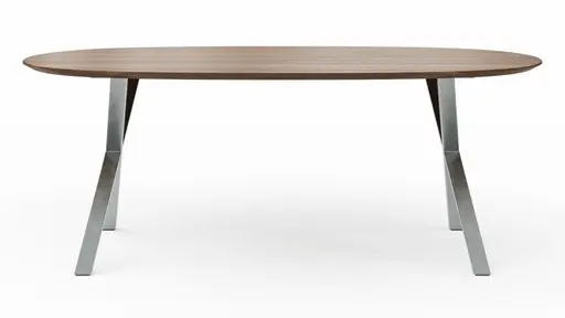 Esstisch Nayara - LB ca. 200x100 cm, Wildnussbaum massiv, geölt