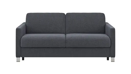 Sofa Nuoro - 2,5-Sitzer inkl. Schlaffunktion, Armlehne schmal, Stoff, Eisblau