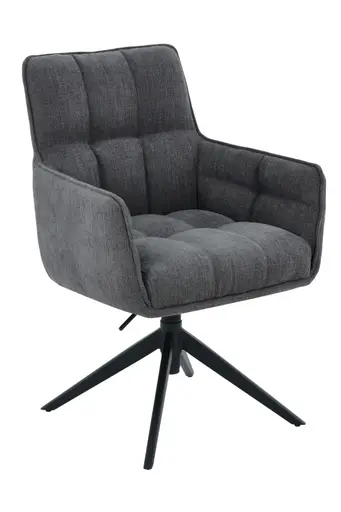 Armlehnstuhl - drehbar, höhenverstellbar, Webstoff, Anthrazit