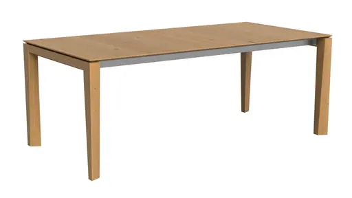 Esstisch 3400 - ausziehbar, LB ca. 200x100 cm, Asteiche massiv, Geölt, Gedrehter Fuss