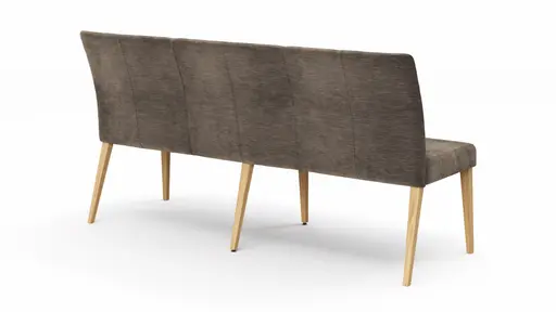 Bank Nashville - Breite ca. 180 cm, Stoff, Dunkelbraun