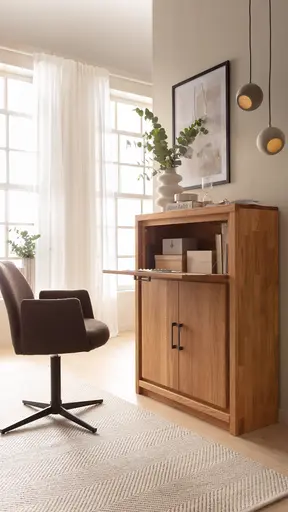 Sekretär Farmingdale light - Eiche massiv, natur geölt