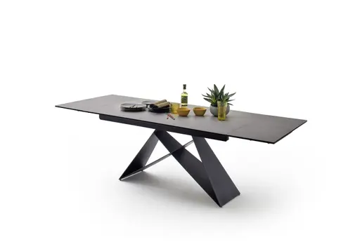 Esstisch - ausziehbar, LB ca. 160x90 cm, Anthrazit