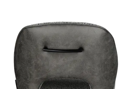 Barhocker MAILE - drehbar, höhenverstellbar, Stoff, Grau, Anthrazit