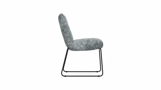 Stuhl Calgary - Stoff, Hellblau