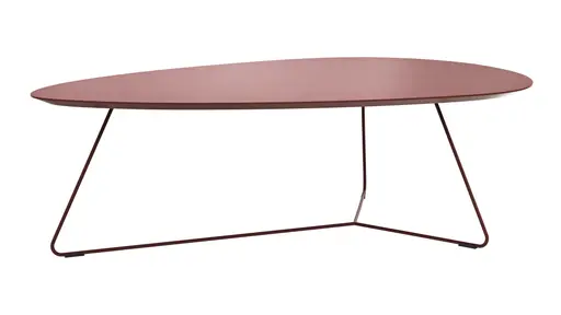 Couchtisch Fano - LBH ca. 121x75x38 cn, Fenix, Bordeaux