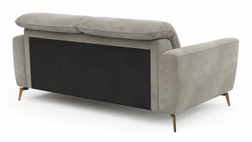 Sofa Tulsa KV - 2,5-Sitzer, inkl. Kopfteilverstellung, Stoff, Graubeige