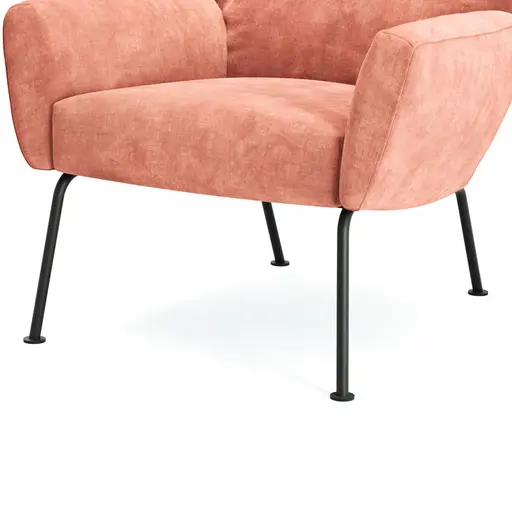 Sessel Maximilian - Stoff, Lachs