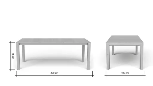 Esstisch 3400 - ausziehbar, LB ca. 200x100 cm, Asteiche massiv, Geölt, Gedrehter Fuss
