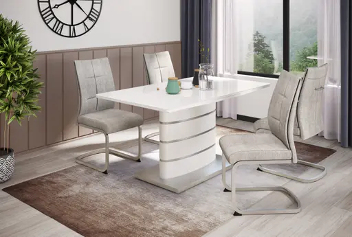 Freischwinger - Stoff, Anthrazit