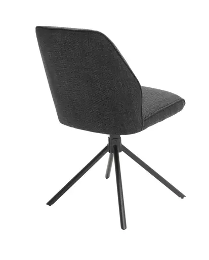Stuhl - drehbar, Stoff, Anthrazit