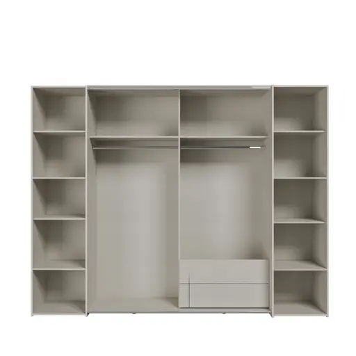  Schwebe-/Drehtürenschrank FAHDA- B ca. 270 cm, Sand