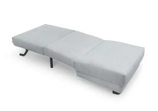 Faltsessel Easy Optik A - ohne Armlehnen inkl. Schlaffunktion, Cord, Hellblau