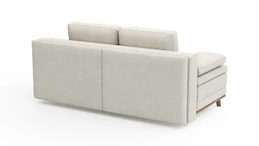 Sofa Lakeville 2 - 2-Sitzer inkl. Schlaffunktion mit Bettkasten, Stoff, Natur