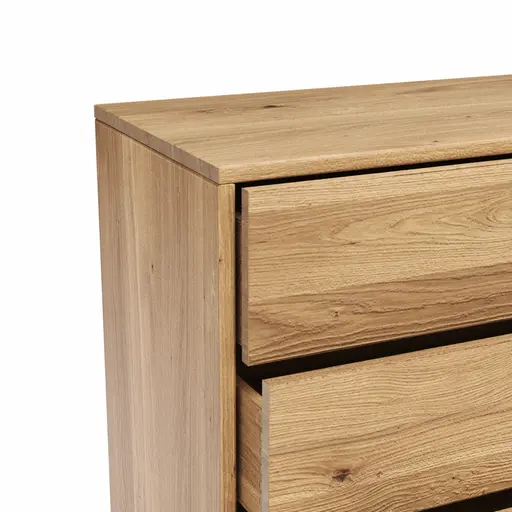 Sideboard Williston - Wildeiche geölt, Schubkastenfront sandgestrahlt