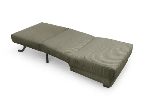  Faltsessel Easy Optik A - ohne Armlehnen inkl. Schlaffunktion, Cord, Dunkelgrün