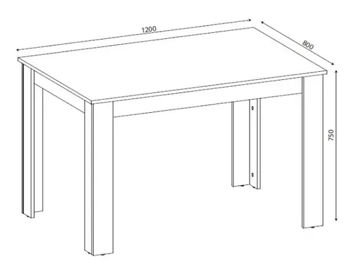 Esstischgruppe - Artisan Eiche Nachbildung, Anthrazit