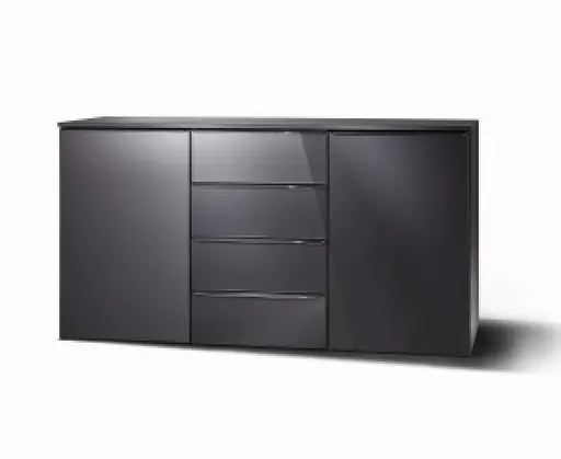 Kommode - B. ca. 150 cm, Graphit