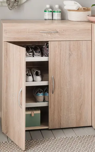 Schuhschrank- Eiche Dekor