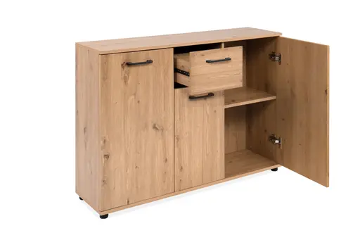 Sideboard- B ca. 107 cm, Eiche Dekor