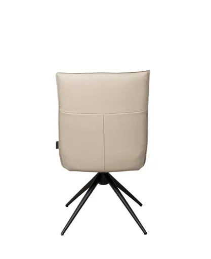 Stuhl MARCELLA - drehbar, Leder, Latte