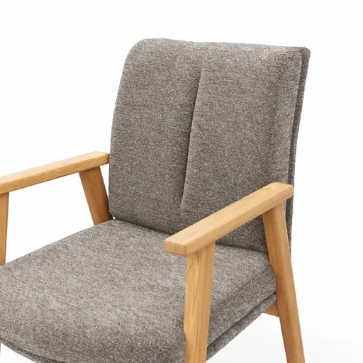 Armlehnstuhl Flore 2 - Stoff, Bronze