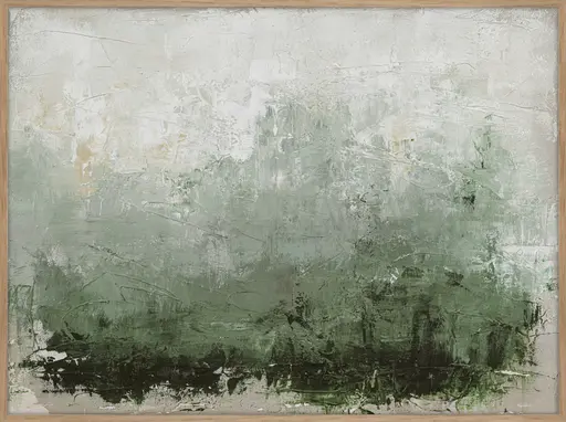 Leinwandbild - BHT ca. 120x92x3 cm, Beige - Grün