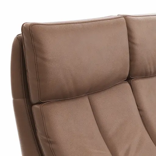 Sofa Sitz.Konzept Sofa - 2,5-Sitzer inkl. Kopfteilverstellung, Leder, Cognac