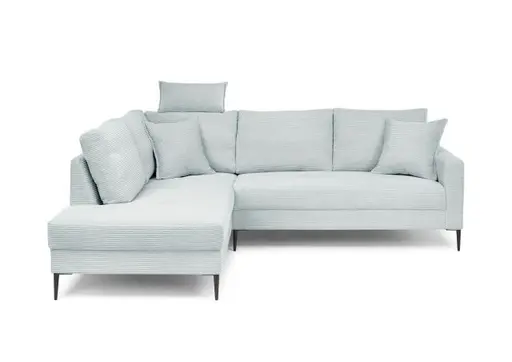 Ecksofa - Ecke links, 3-Sitzer, Stoff, Mint