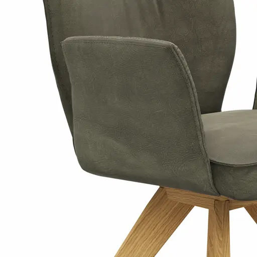 Armlehnstuhl Westmore - Stoff, Dunkelgrün