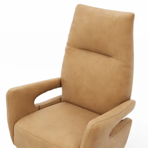 Relaxsessel Lucero 2.0 -  Kopfteil/Fußteil/Rückenlehne verstellbar, Leder, Cognac