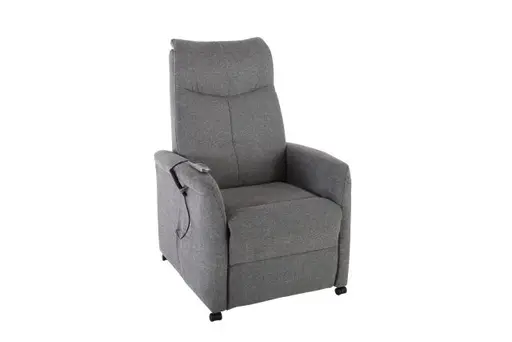 TV-Sessel - Relaxfunktion, Stoff, Grau