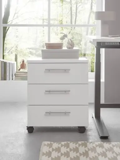 Rollcontainer - B ca. 40 cm, Weiß