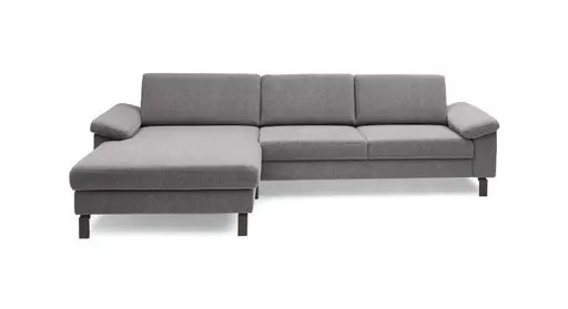 Ecksofa CALM Move - Ecke links, 2,5-Sitzer, Microfaser, Steingrau
